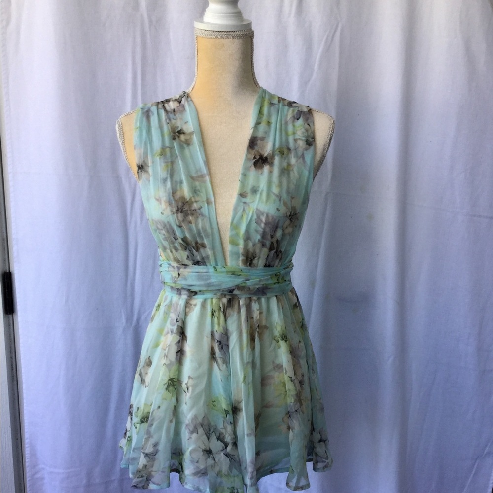 NWT Floral Wrap Romper